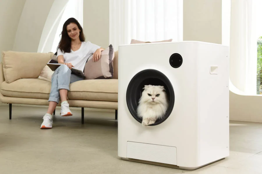 rolling litter box